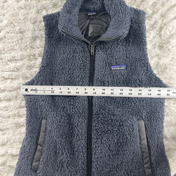 PATAGONIA Women’s Los Gatos Gray Deep Pile Full Zip Vest Size Small‎ - Picture 5 of 15